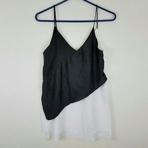 Zara asymmetrical color block top size M